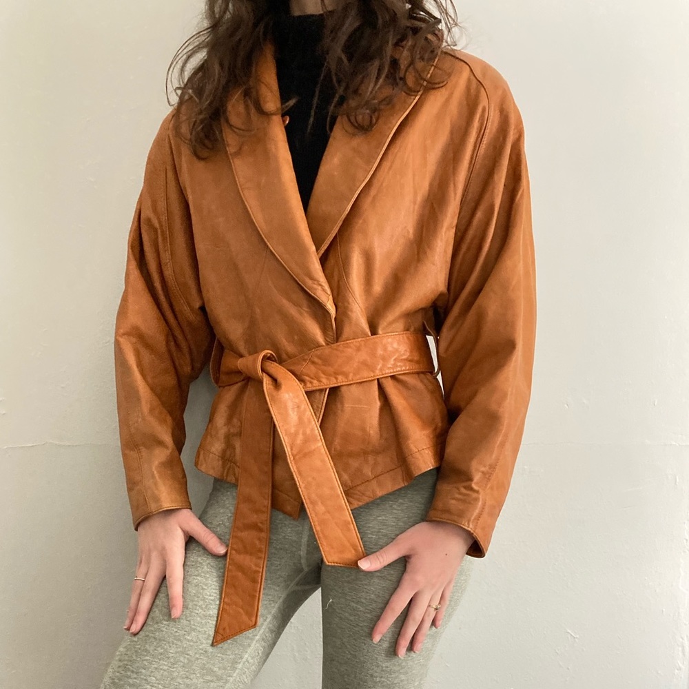 Wilson’s leather caramel leather jacket